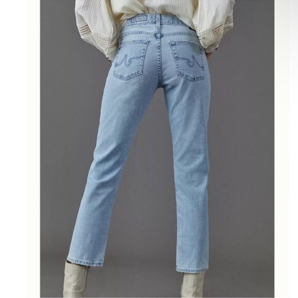 Anthropologie Adriano Goldschmied Nolan Ankle Button Up Relaxed Slim Ankle Jeans - Picture 2 of 6